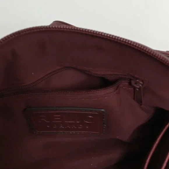 Relic Clutch / Wristlet Burgundy / Red brown coloring - Picture 5 of 9